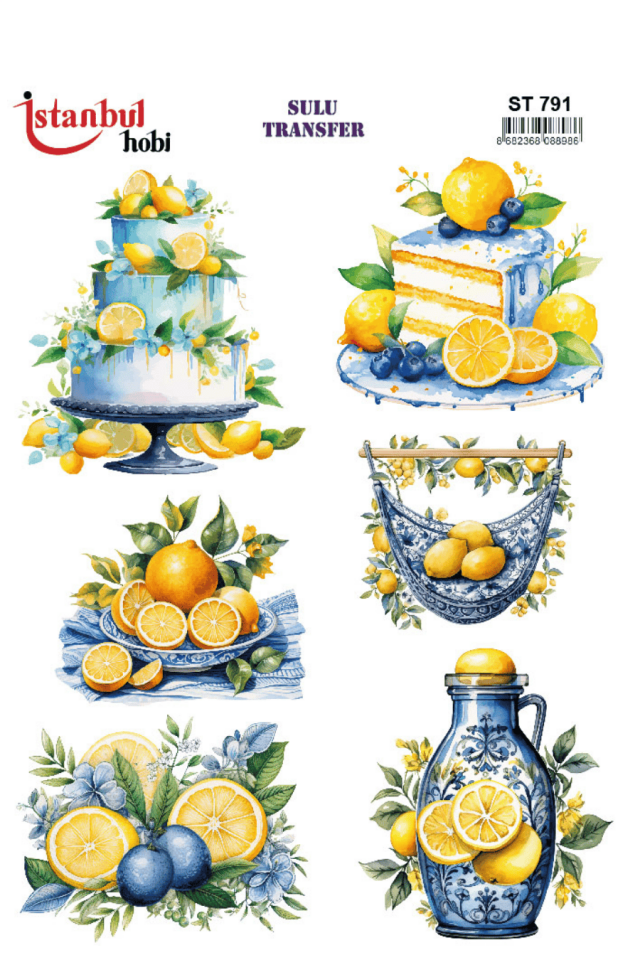 Sulu Transfer Limon Desen Seri ST791