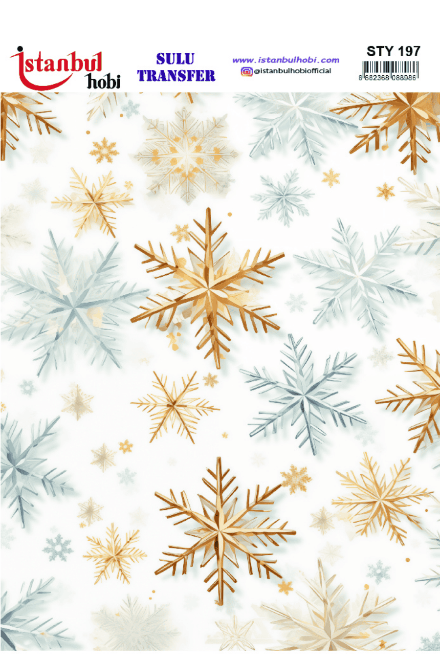 Sulu Transfer Yılbaşı Desen Seri STY197