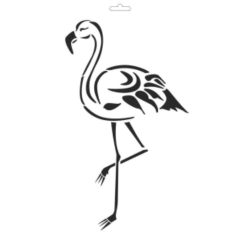 Flamingo Model A4 Stencil Şablon AS595