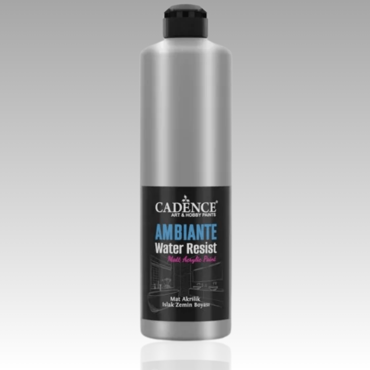 Gümüş Metalik Ambiante Islak Zemin Boyası 500ml+20ml Katalizör AWM06