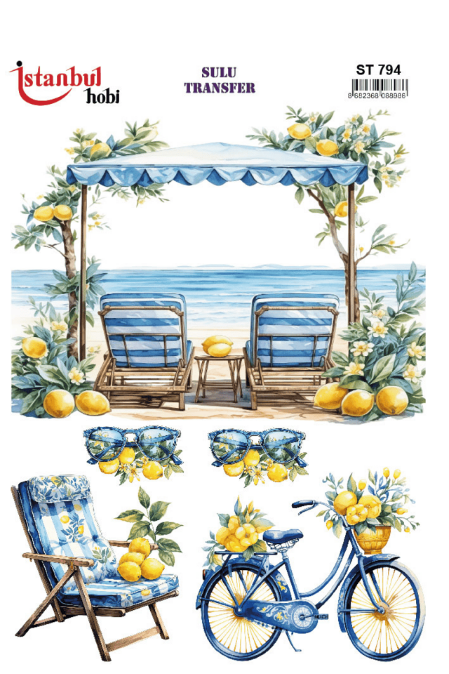 Sulu Transfer Limon Desen Seri ST794