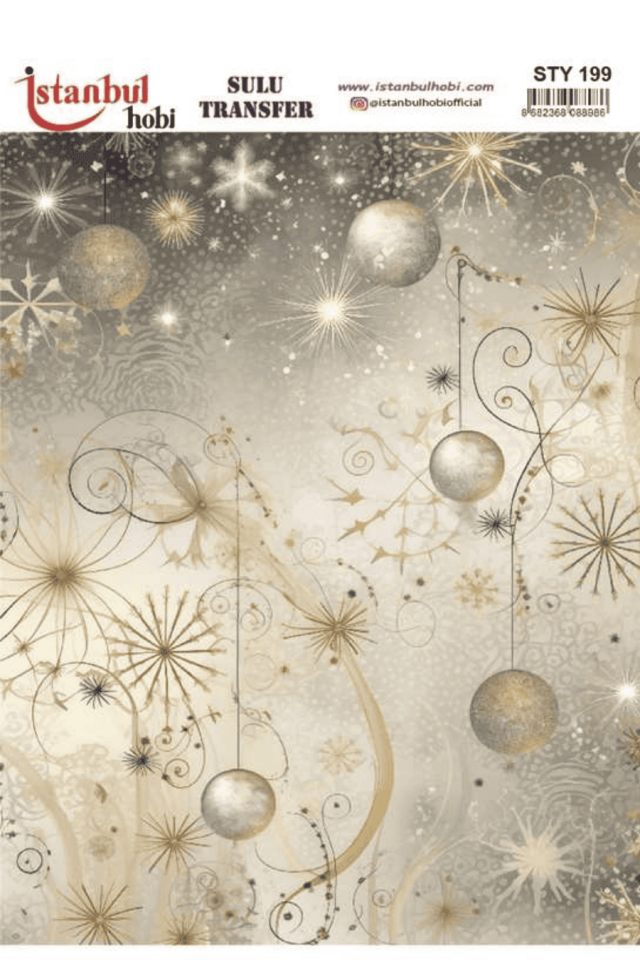 Sulu Transfer Yılbaşı Desen Seri STY199