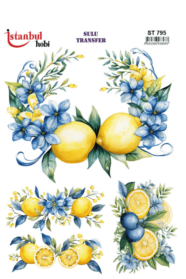 Sulu Transfer Limon Desen Seri ST795