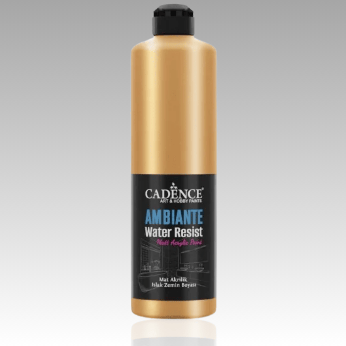 Antik Altın Metalik Ambiante Islak Zemin Boyası 500ml+20ml Katalizör AWM04