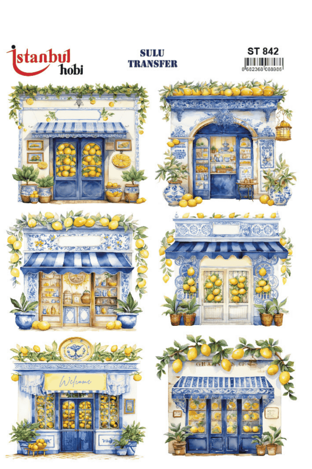 Sulu Transfer Limon Desen Seri ST842