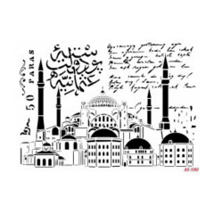 Ayasofya Model A4 Stencil Şablon AS590