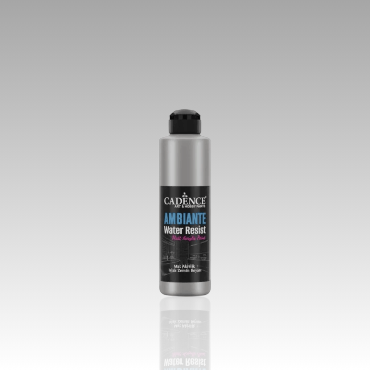 Gümüş Metalik Ambiante Islak Zemin Boyası 250ml+10gr Katalizör AWM06