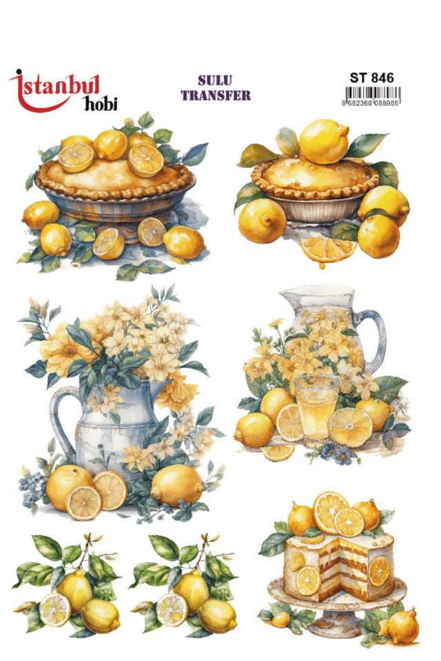 Sulu Transfer Limon Desen Seri ST846