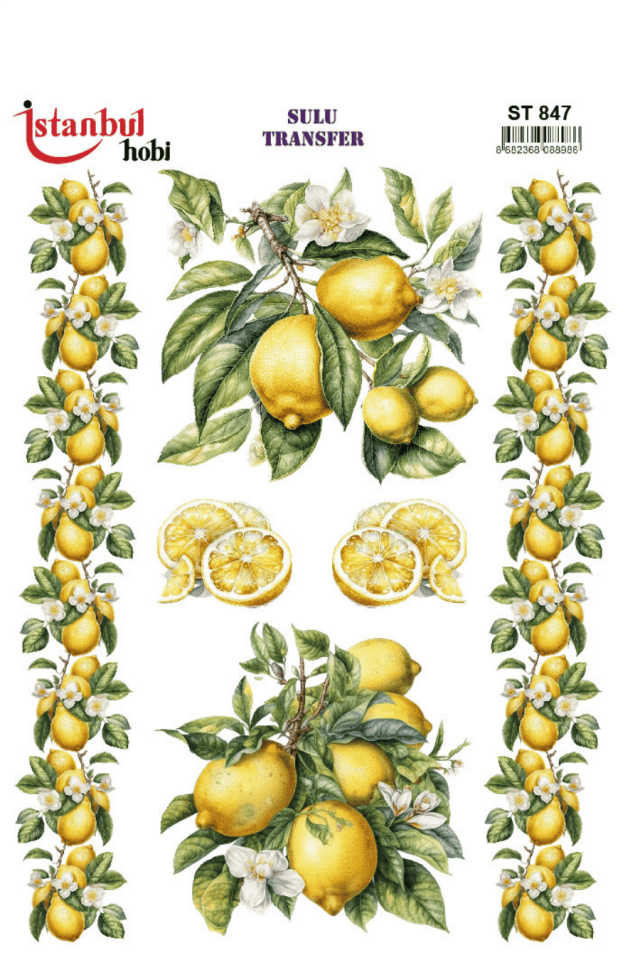 Sulu Transfer Limon Desen Seri ST847