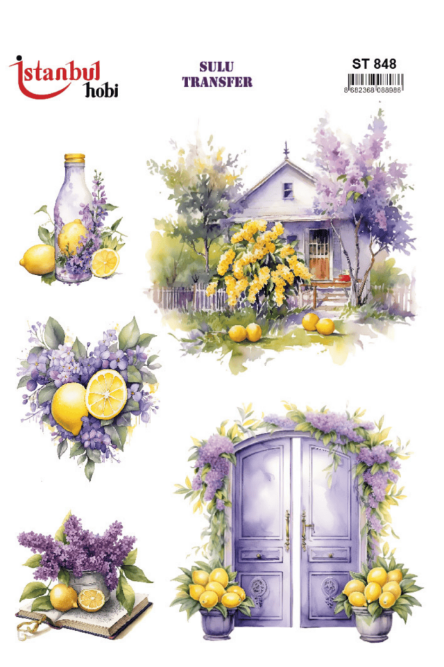 Sulu Transfer Limon Desen Seri ST848