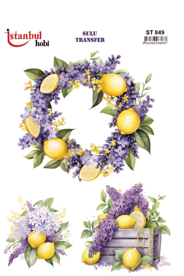 Sulu Transfer Limon Desen Seri ST849