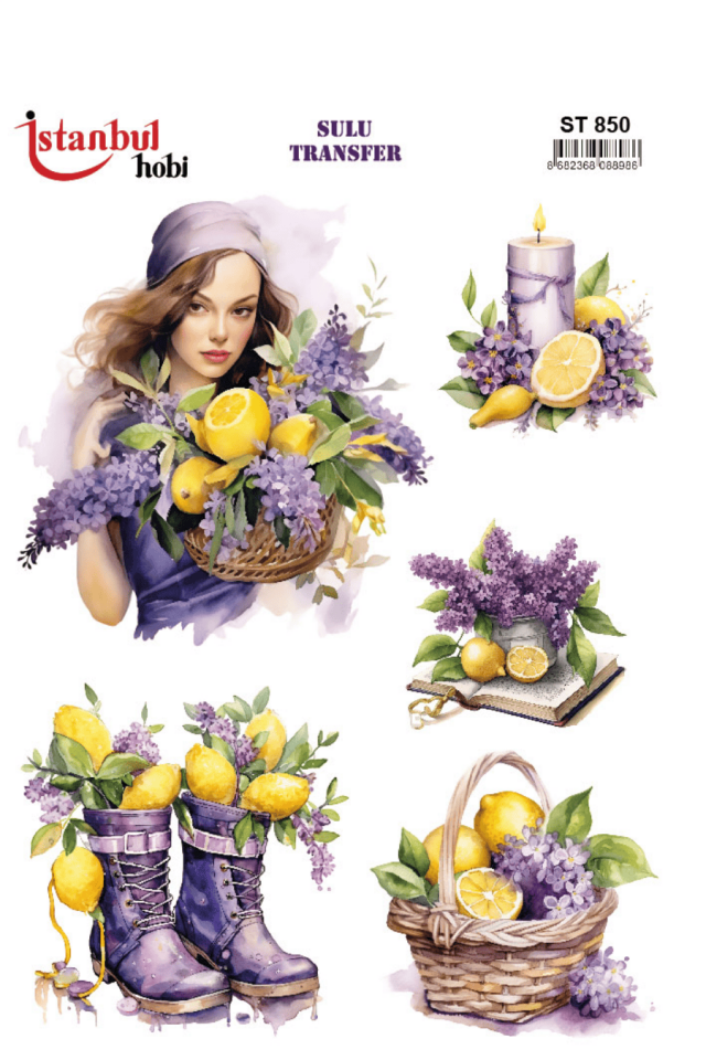 Sulu Transfer Limon Desen Seri ST850