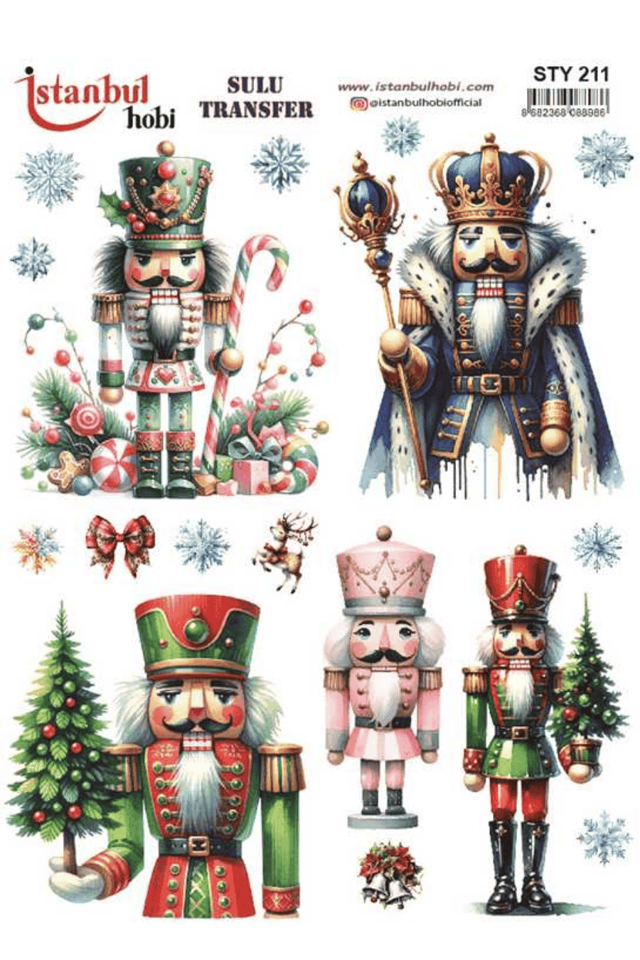 Sulu Transfer Yılbaşı Desen Seri STY211