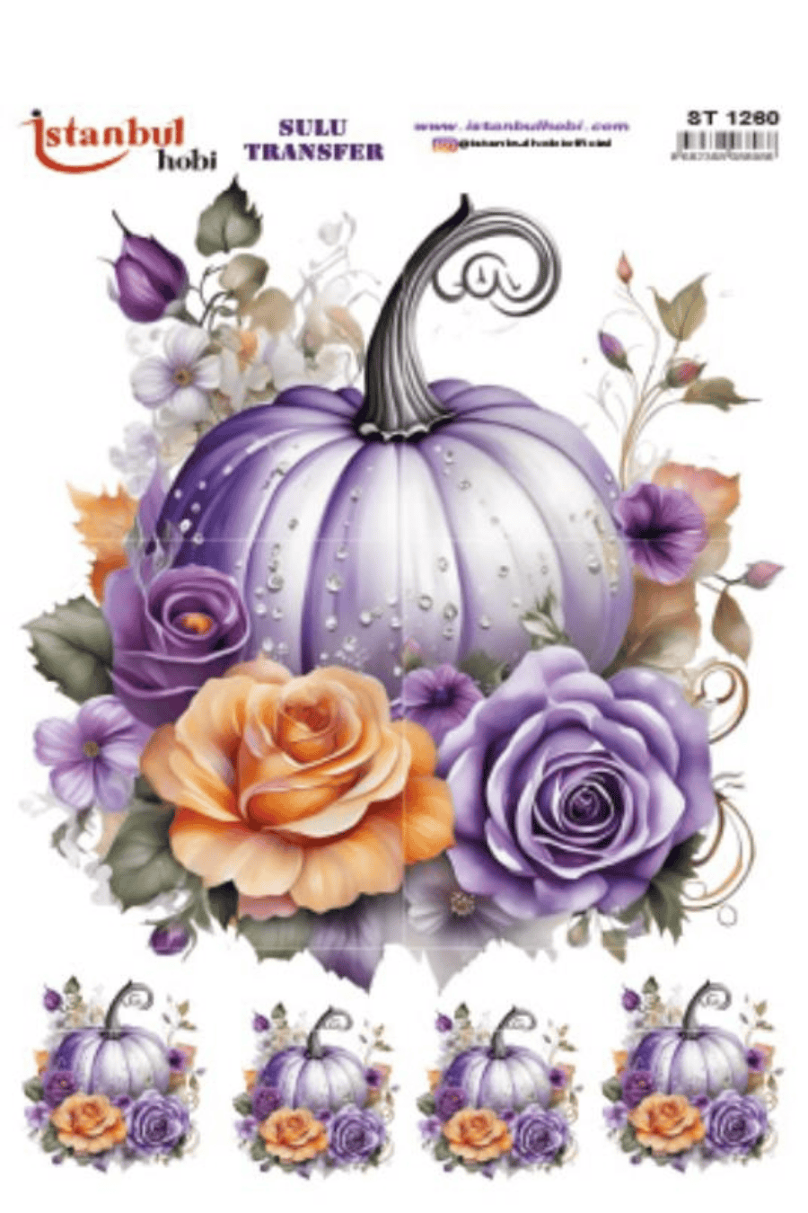 Sulu Transfer Kabaklı Desen Seri ST1260