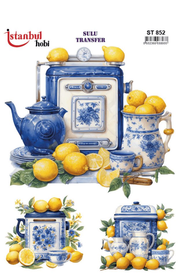 Sulu Transfer Limon Desen Seri ST852