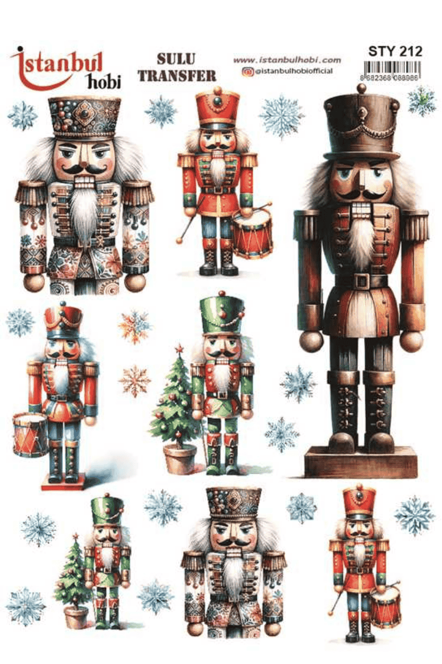 Sulu Transfer Yılbaşı Desen Seri STY212