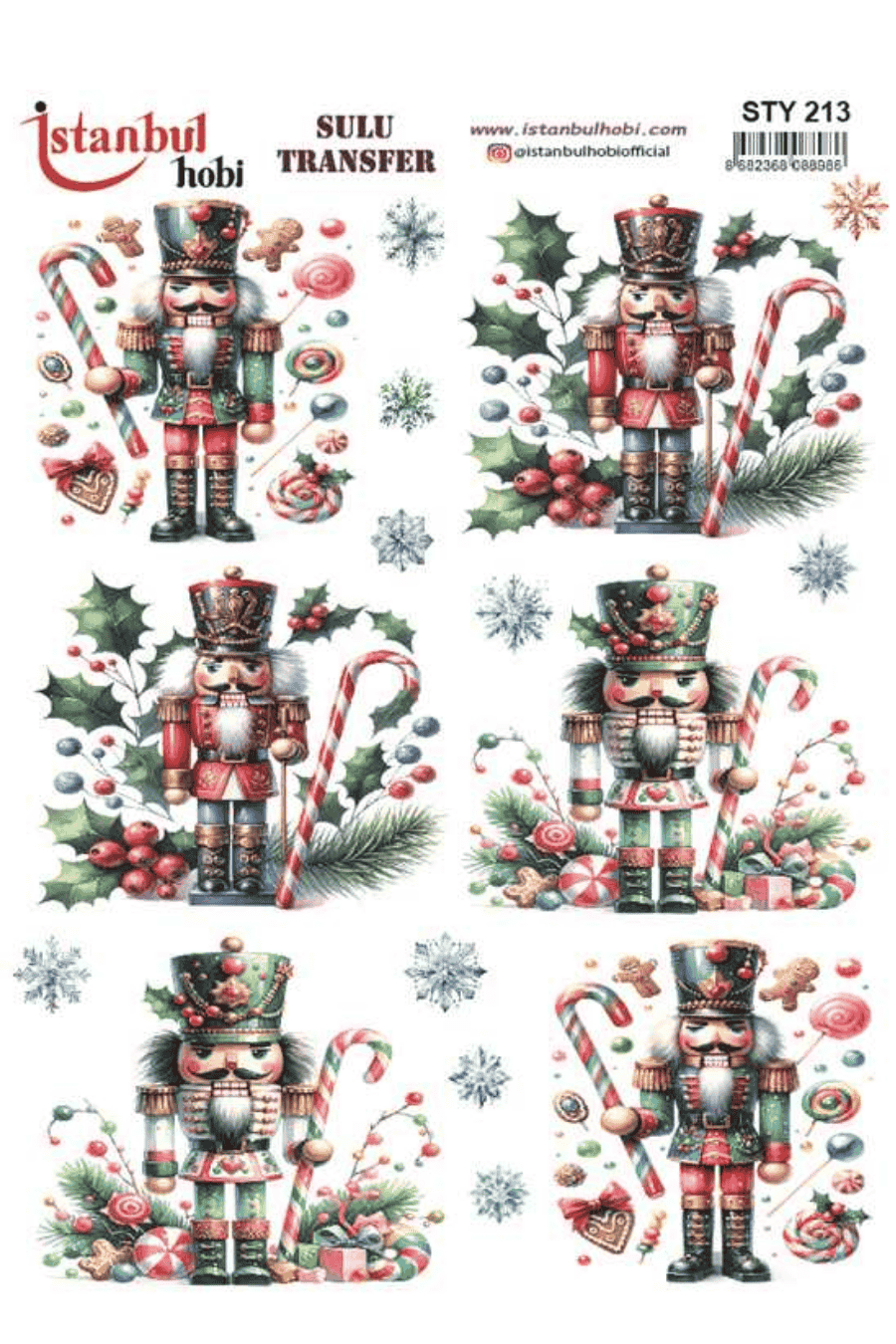 Sulu Transfer Yılbaşı Desen Seri STY213