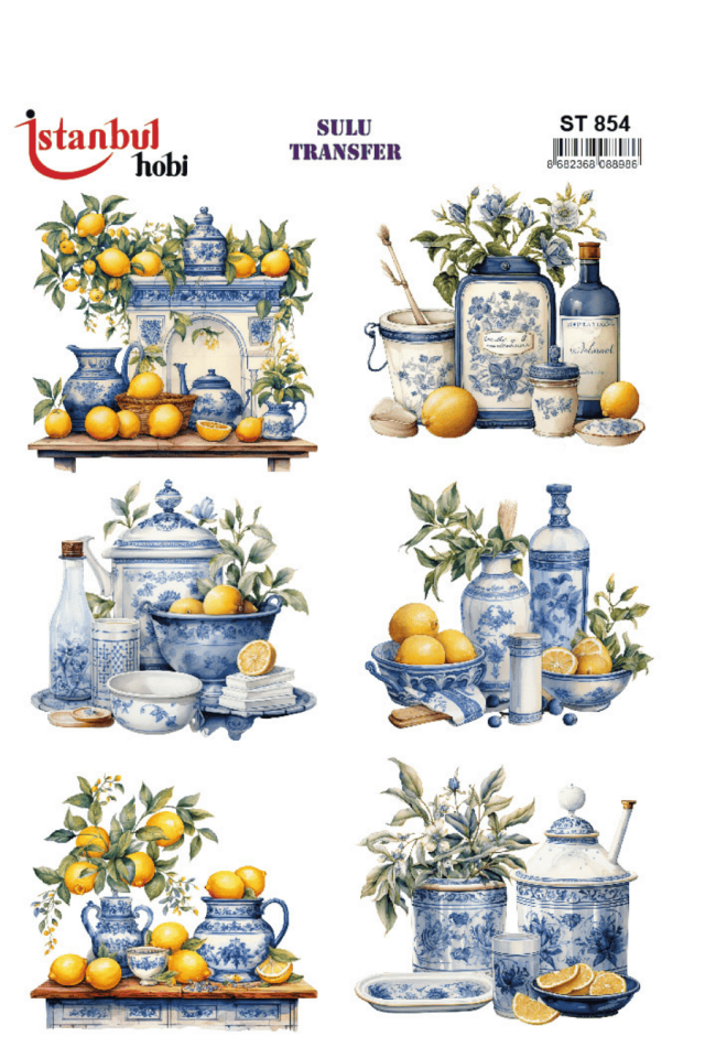 Sulu Transfer Limon Desen Seri ST854