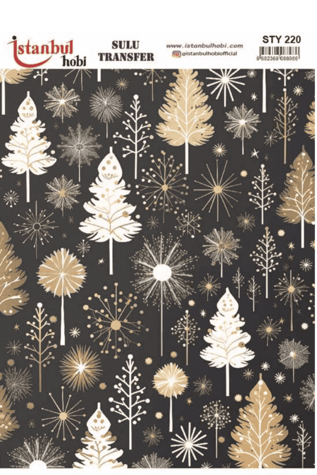 Sulu Transfer Yılbaşı Desen Seri STY220