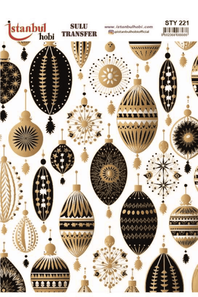 Sulu Transfer Yılbaşı Desen Seri STY221
