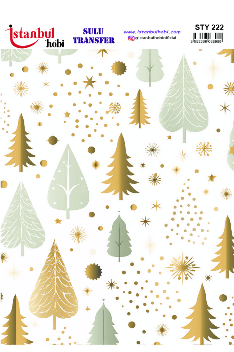 Sulu Transfer Yılbaşı Desen Seri STY222