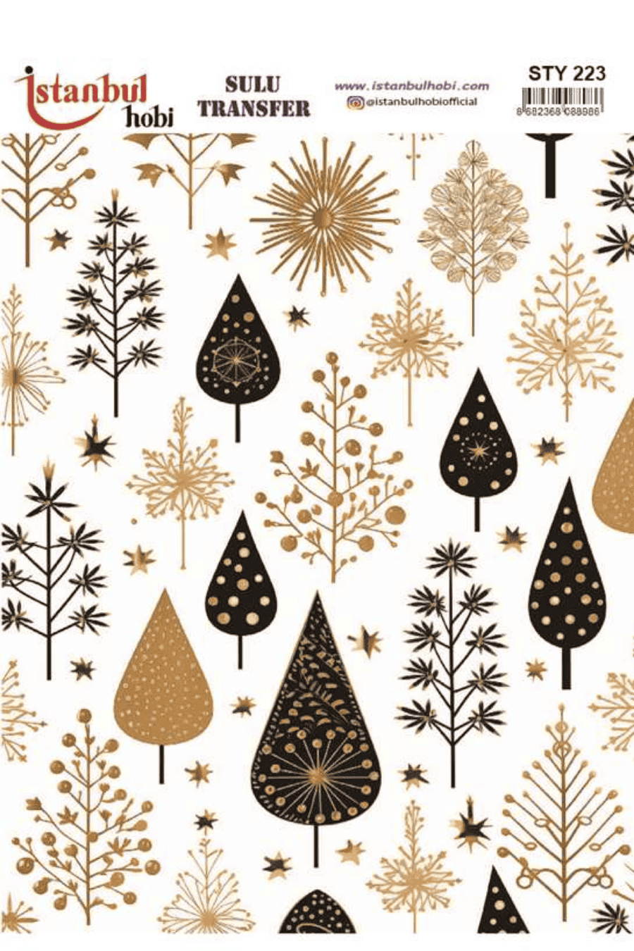 Sulu Transfer Yılbaşı Desen Seri STY223