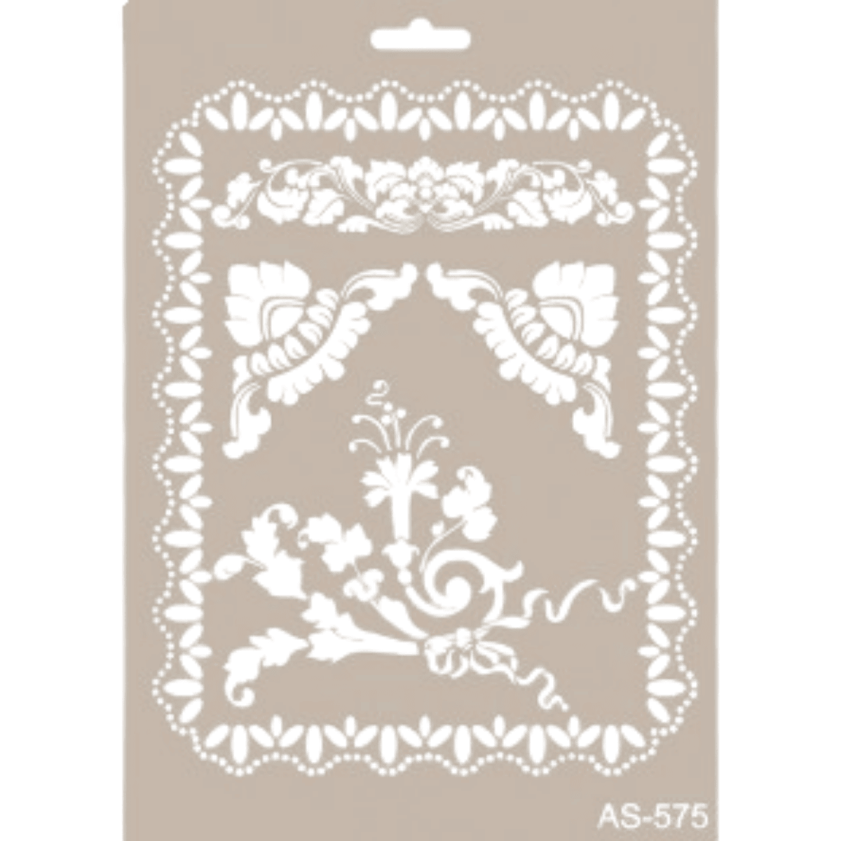Çiçek Model A4 Stencil Şablon AS575