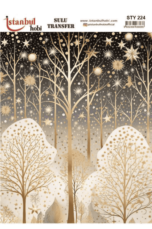 Sulu Transfer Yılbaşı Desen Seri STY224