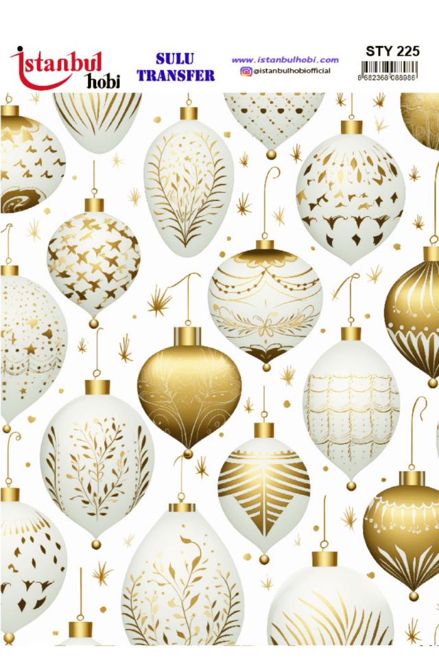 Sulu Transfer Yılbaşı Desen Seri STY225