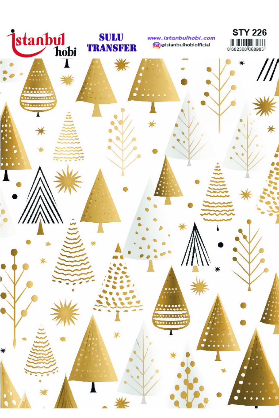 Sulu Transfer Yılbaşı Desen Seri STY226