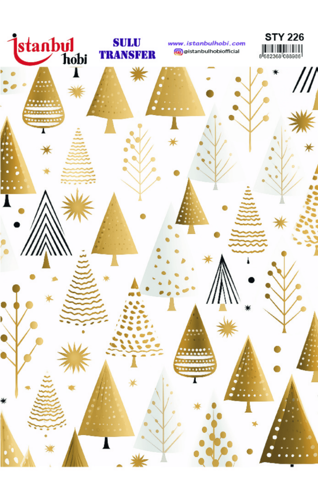 Sulu Transfer Yılbaşı Desen Seri STY226