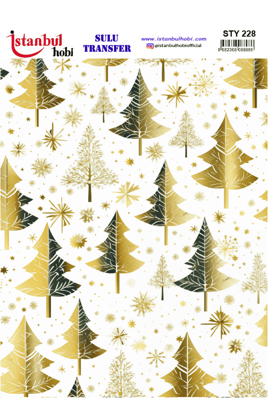 Sulu Transfer Yılbaşı Desen Seri STY228