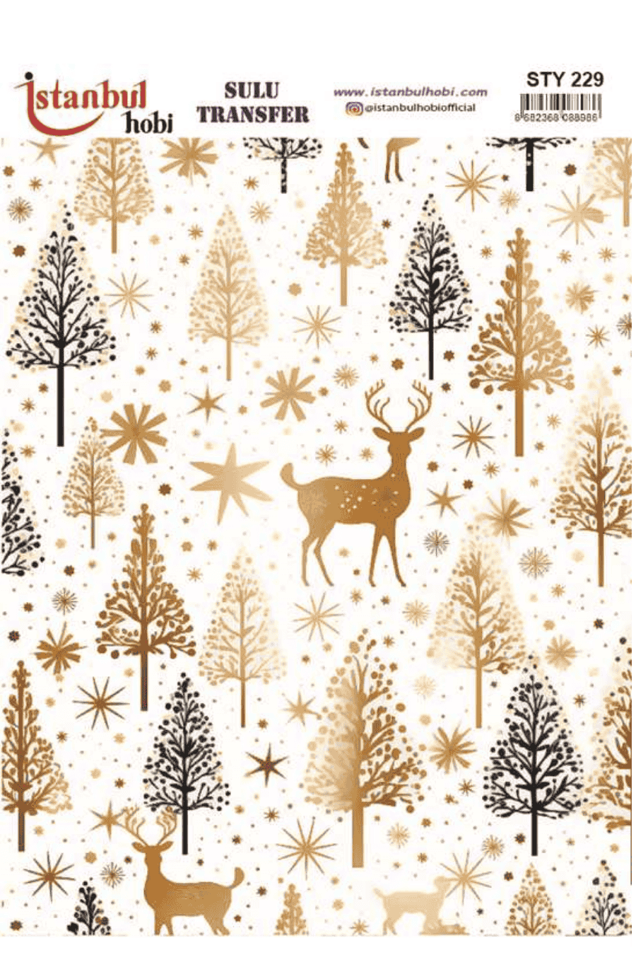 Sulu Transfer Yılbaşı Desen Seri STY229