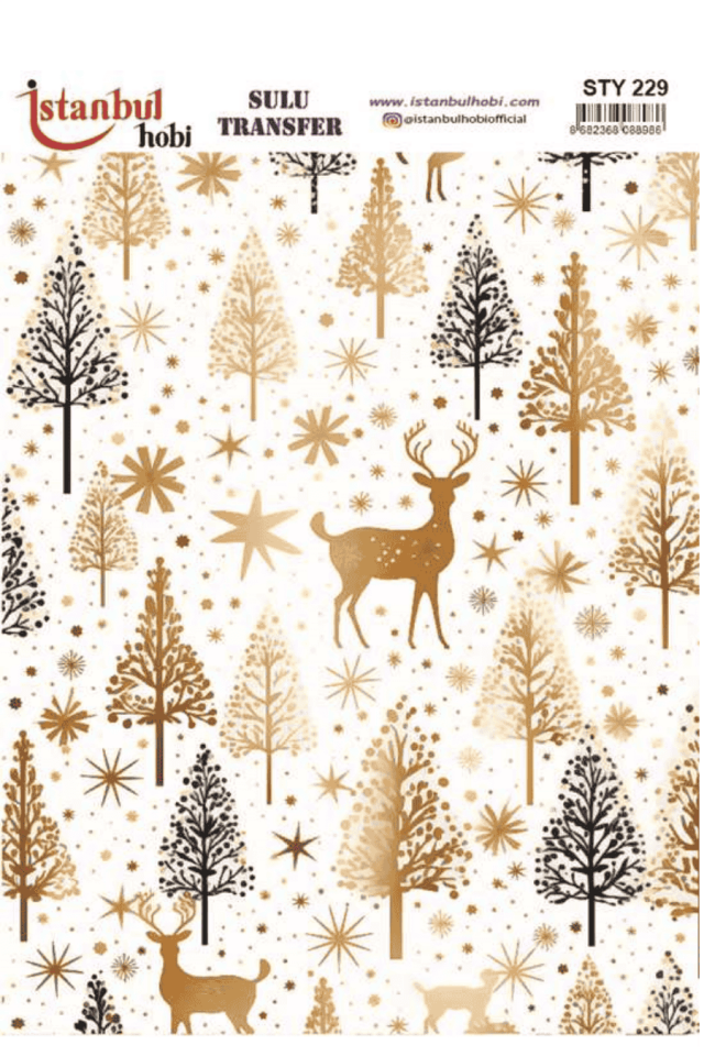 Sulu Transfer Yılbaşı Desen Seri STY229