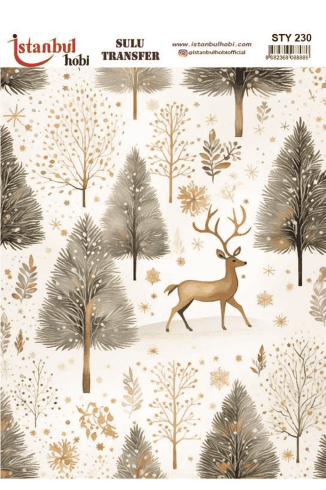 Sulu Transfer Yılbaşı Desen Seri STY230