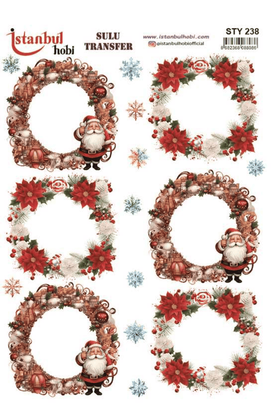 Sulu Transfer Yılbaşı Desen Seri STY238