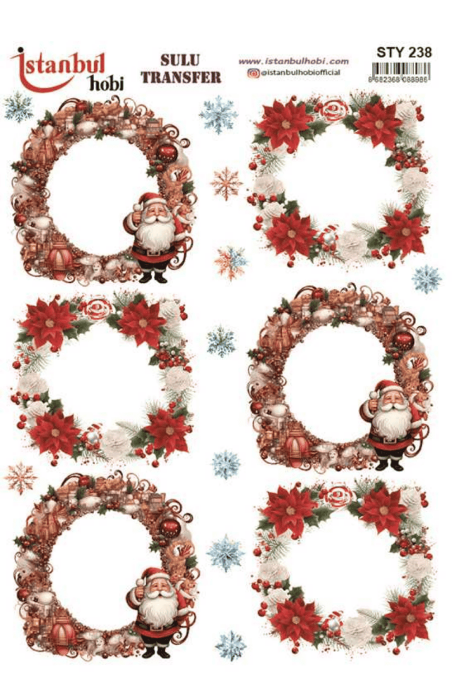 Sulu Transfer Yılbaşı Desen Seri STY238