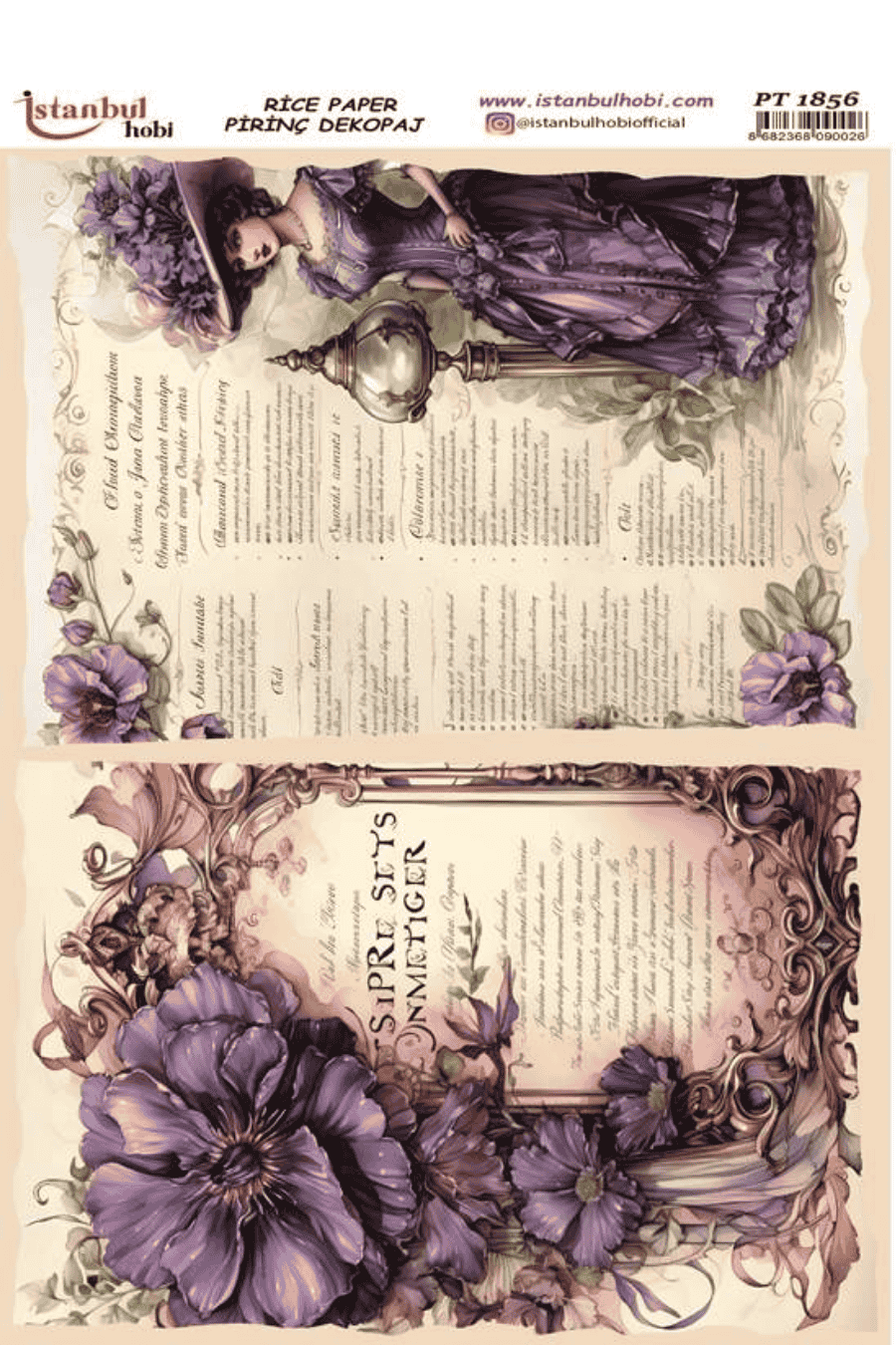 Pirinç Dekopaj Kadınlar PT-1856 360x42cm