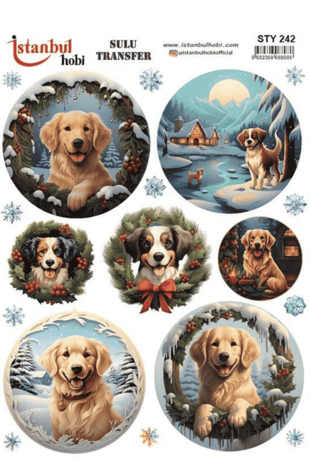 Sulu Transfer Yılbaşı Desen Seri STY242