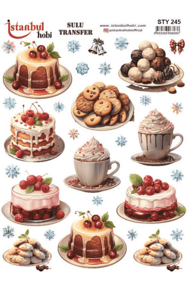 Sulu Transfer Yılbaşı Desen Seri STY245