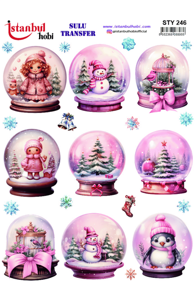 Sulu Transfer Yılbaşı Desen Seri STY246