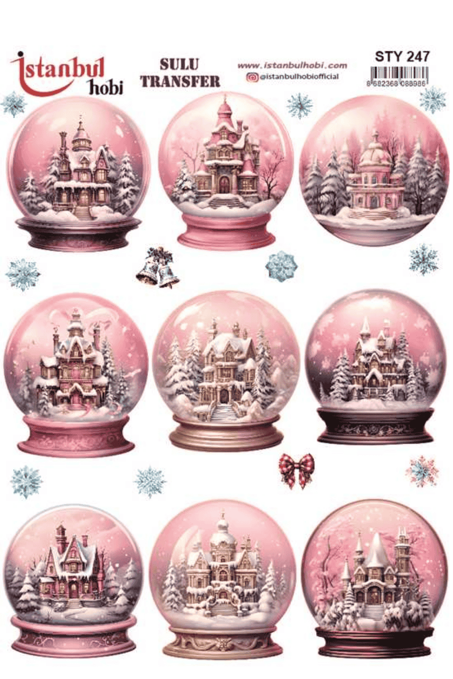 Sulu Transfer Yılbaşı Desen Seri STY247