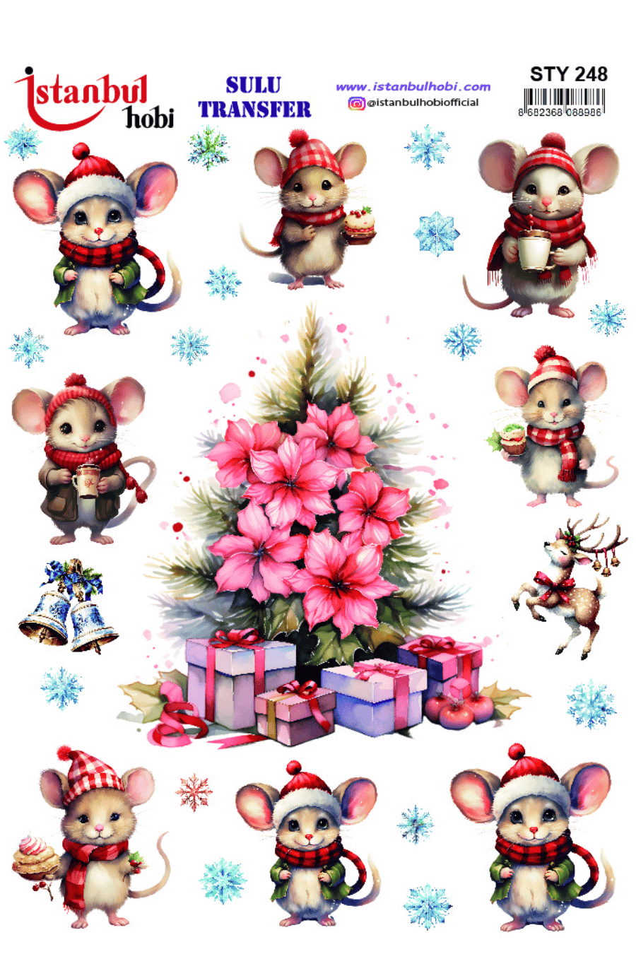 Sulu Transfer Yılbaşı Desen Seri STY248