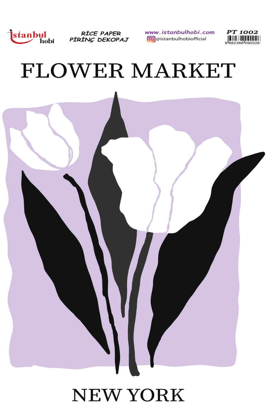 Pirinç Dekopaj Flowers Market Desen Serisi PT-1002