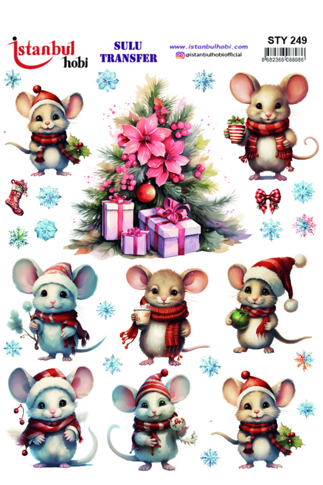 Sulu Transfer Yılbaşı Desen Seri STY249