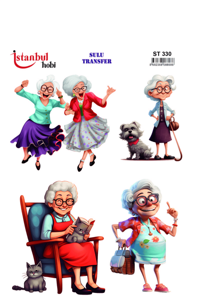 Sulu Transfer Kadınlar Desen Seri ST330