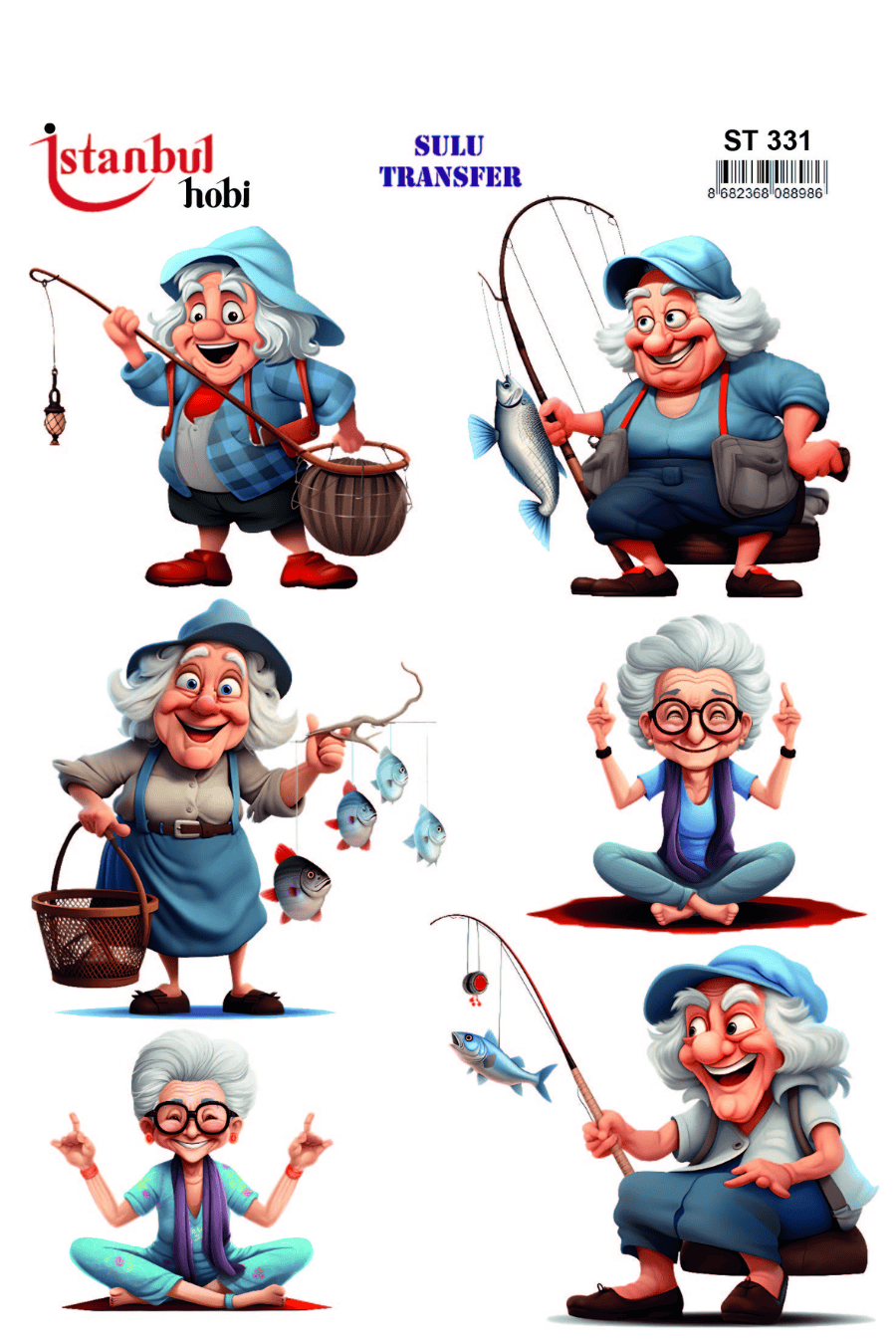 Sulu Transfer Kadınlar Desen Seri ST331