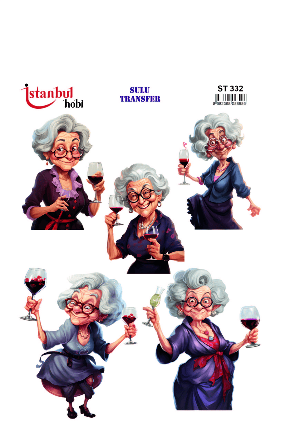 Sulu Transfer Kadınlar Desen Seri ST332