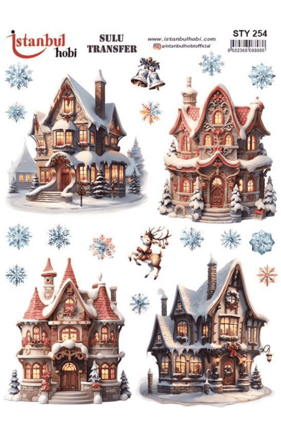 Sulu Transfer Yılbaşı Desen Seri STY254