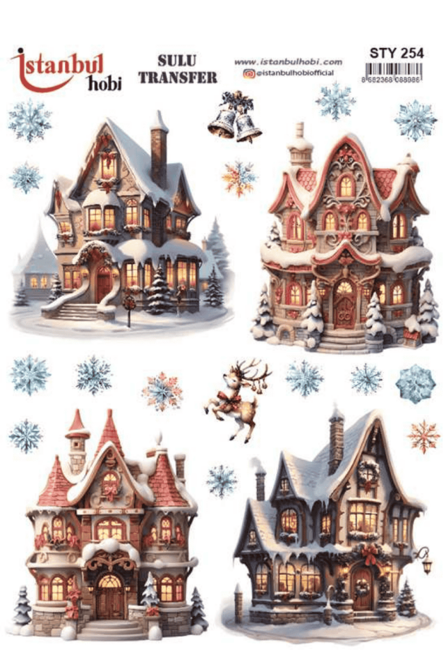 Sulu Transfer Yılbaşı Desen Seri STY254